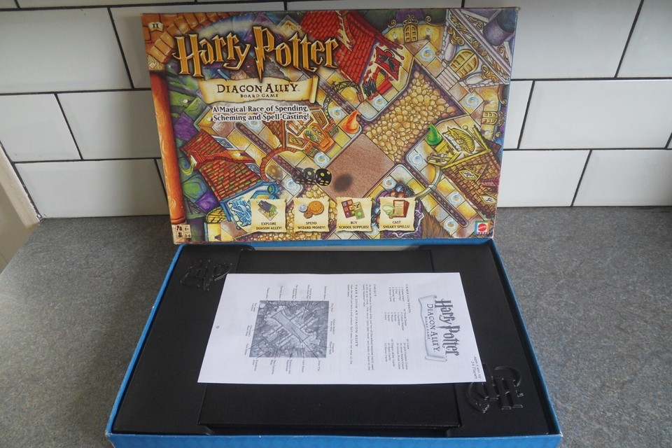 vintage-harry-potter-diagon-alley-board-game-mattel-2001-100-complete