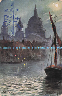 R712889 Ostergrüße. Englische Kathedralen. Tuck. Oilette. 9463