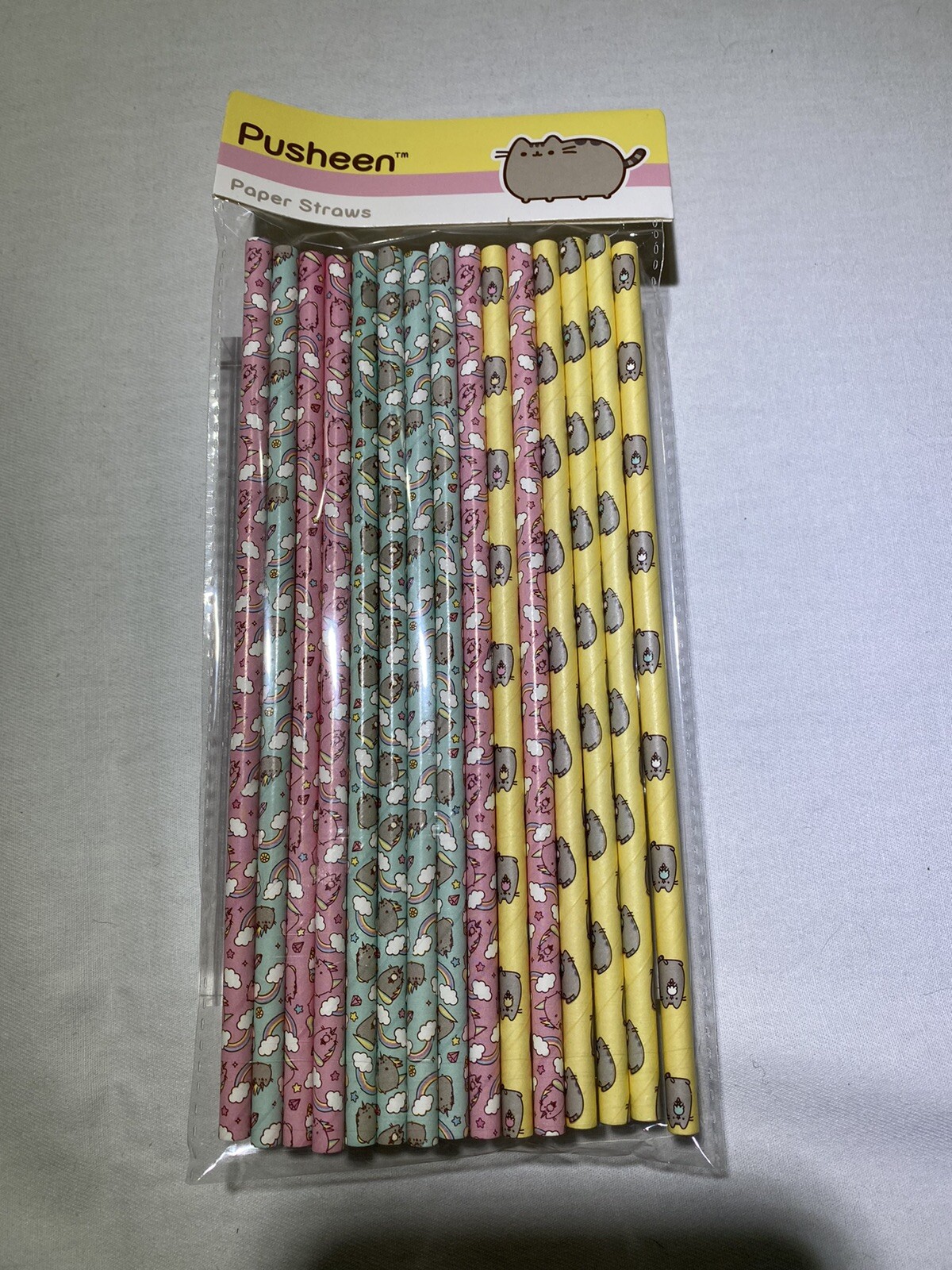 Pusheen Paper Straws- 2018 Summer Subscription Box Brand New-image