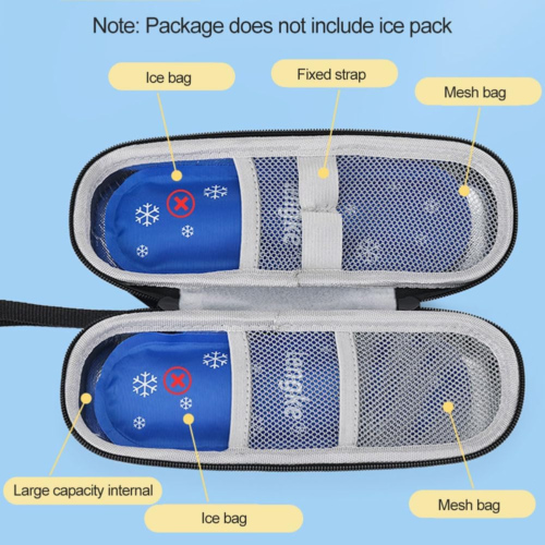 Insulin Kühltasche für Reisen - Tragbare Thermotasche für Diabetiker, Schwarz - Bild 4 von 7