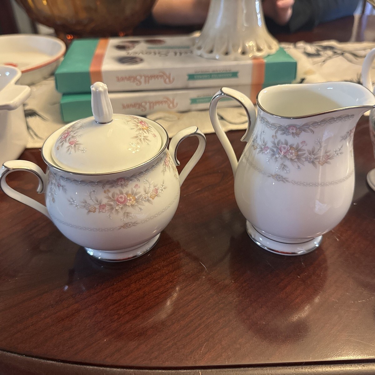 Vintage Noritake Veranda 3015 Cream And Sugar Bowl Set