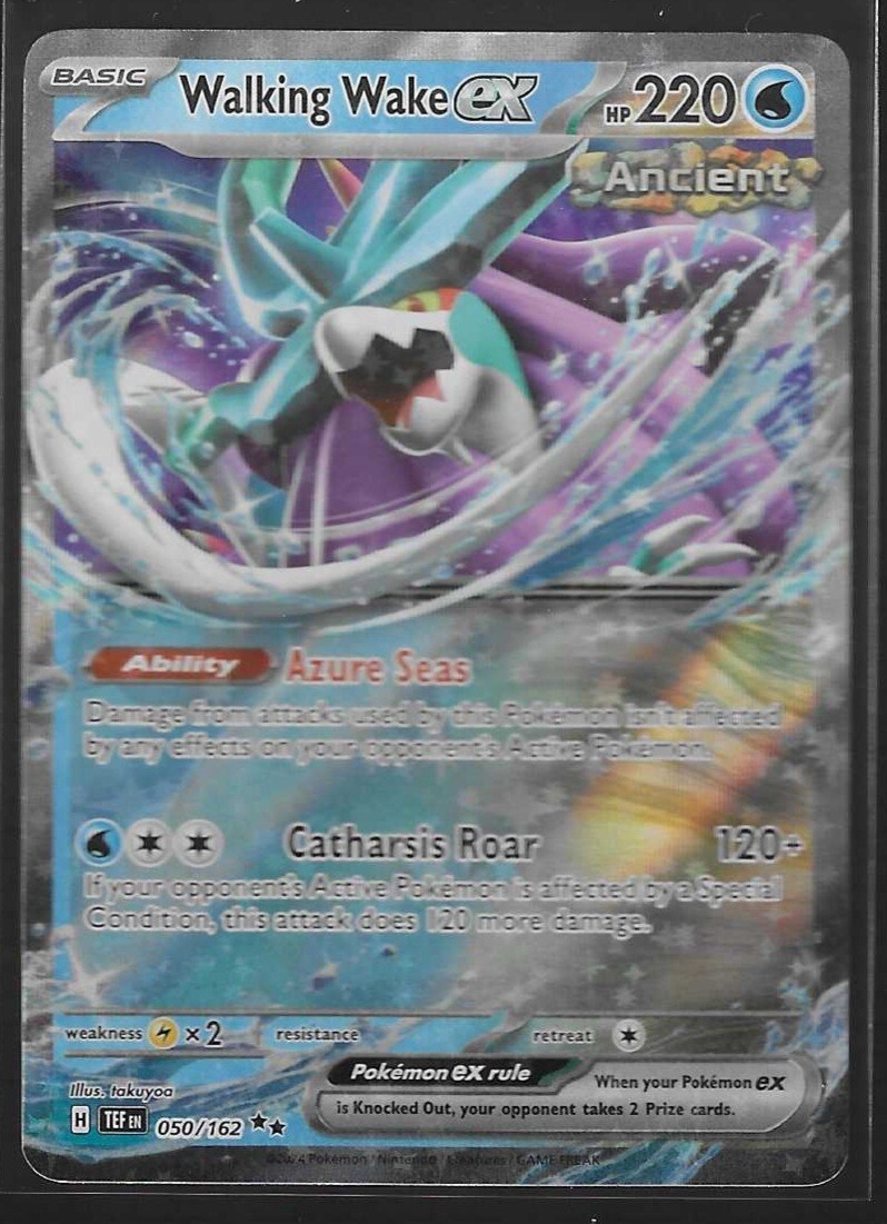 Walking Wake ex 50/162 Temporal Forces Double Rare Holo Pokemon TCG