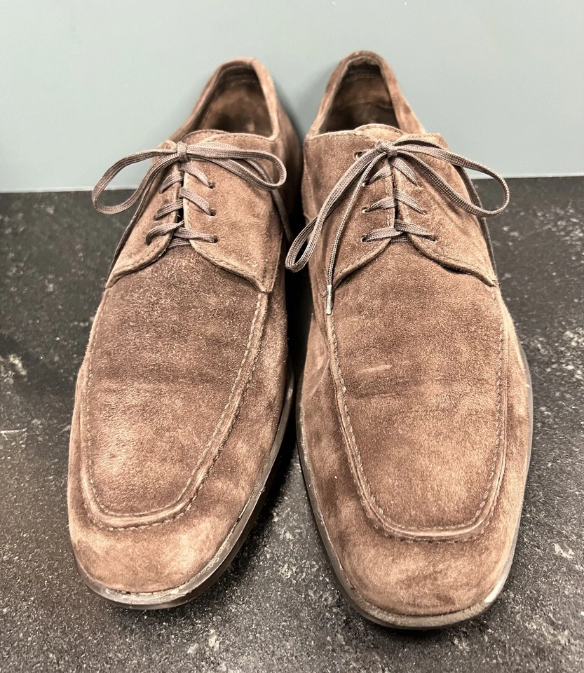 Para Hombres Fratelli Rossetti One Marrón Gamuza Vestido Informal Con Cordones Zapatos Oxford 9.5 Foto 3 de 4