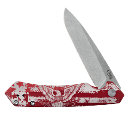 Case XX #06776 Red Anodized Aluminum Kinzua S35VN Spear - Picture 1 of 4