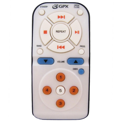 GPX HMM6315DT Pre-Owned Factory Original Audio System Remote Control