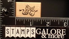 PSX Rubber Stamps B-2576 PEACE LOVE DOVES RIBBON MINI 1662