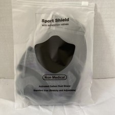 Sport Mask With Exhalation Valves Set 2 Pcs Standard Size Gray EX