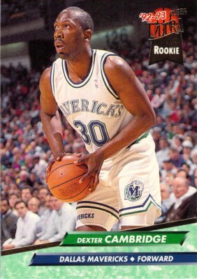 1992-93 Fleer Ultra Dexter Cambridge RC NBA Basketball Rookie Card