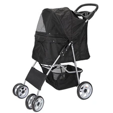 Dog Cat Stroller Cat Walk Folding Travel Cart for Small Medium Pets Foldable 