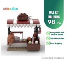 Butchers Stand 98 Bricks - Kids Toy Set Building Bricks Set Stem Toy