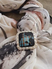 SLIDE Scarf Wild Rag Slide Western Cowboy Cowgirl reiner horse Concho rope 