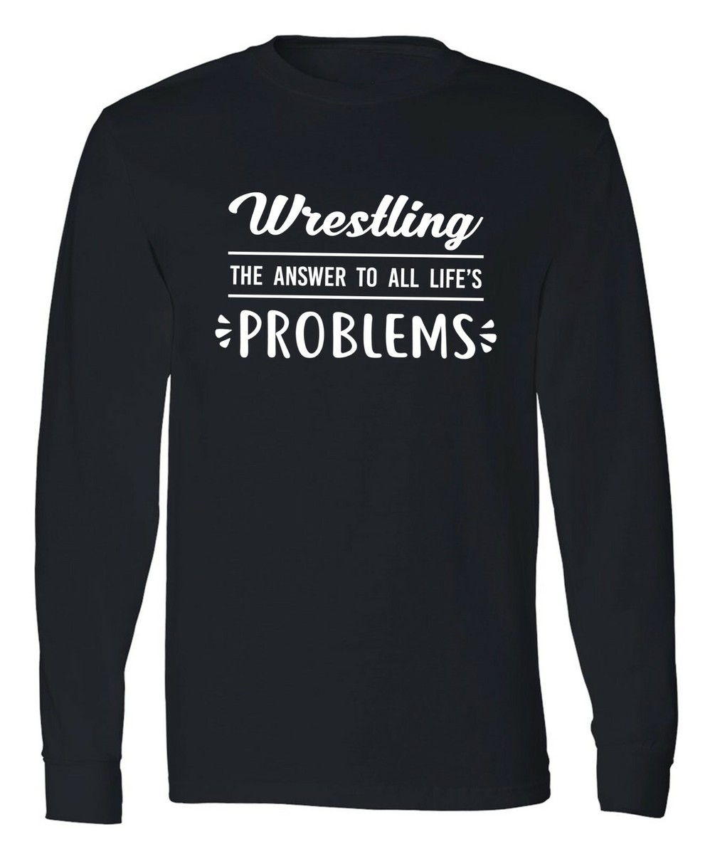 Wrestling Long Sleeve T-Shirt Funny Wrestler Gift Wrestling Shirt