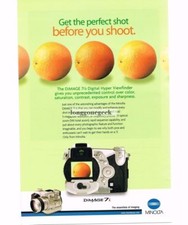 2002 MINOLTA Dimage 7i Camera Digital Point and Shoot Vintage Print Ad