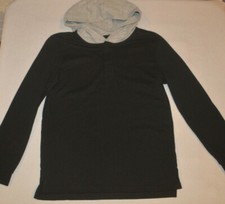 Boy's Art Class Black  Gray Long Sleeve Hoodie Shirt Top Size Large 12-14 