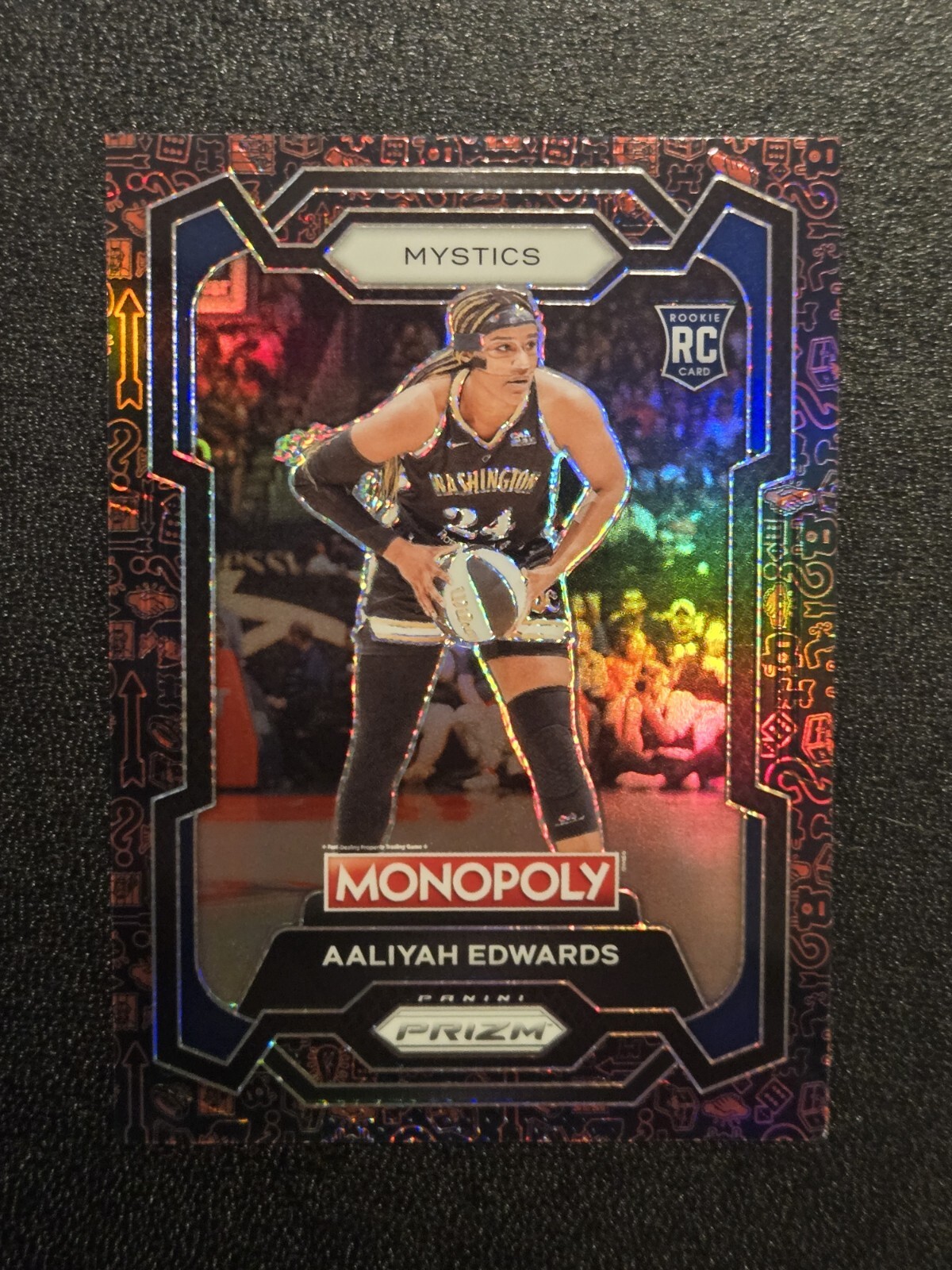 Aaliyah Edwards 2024 Prizm WNBA Monopoly RC #13 Red Icons Prizm