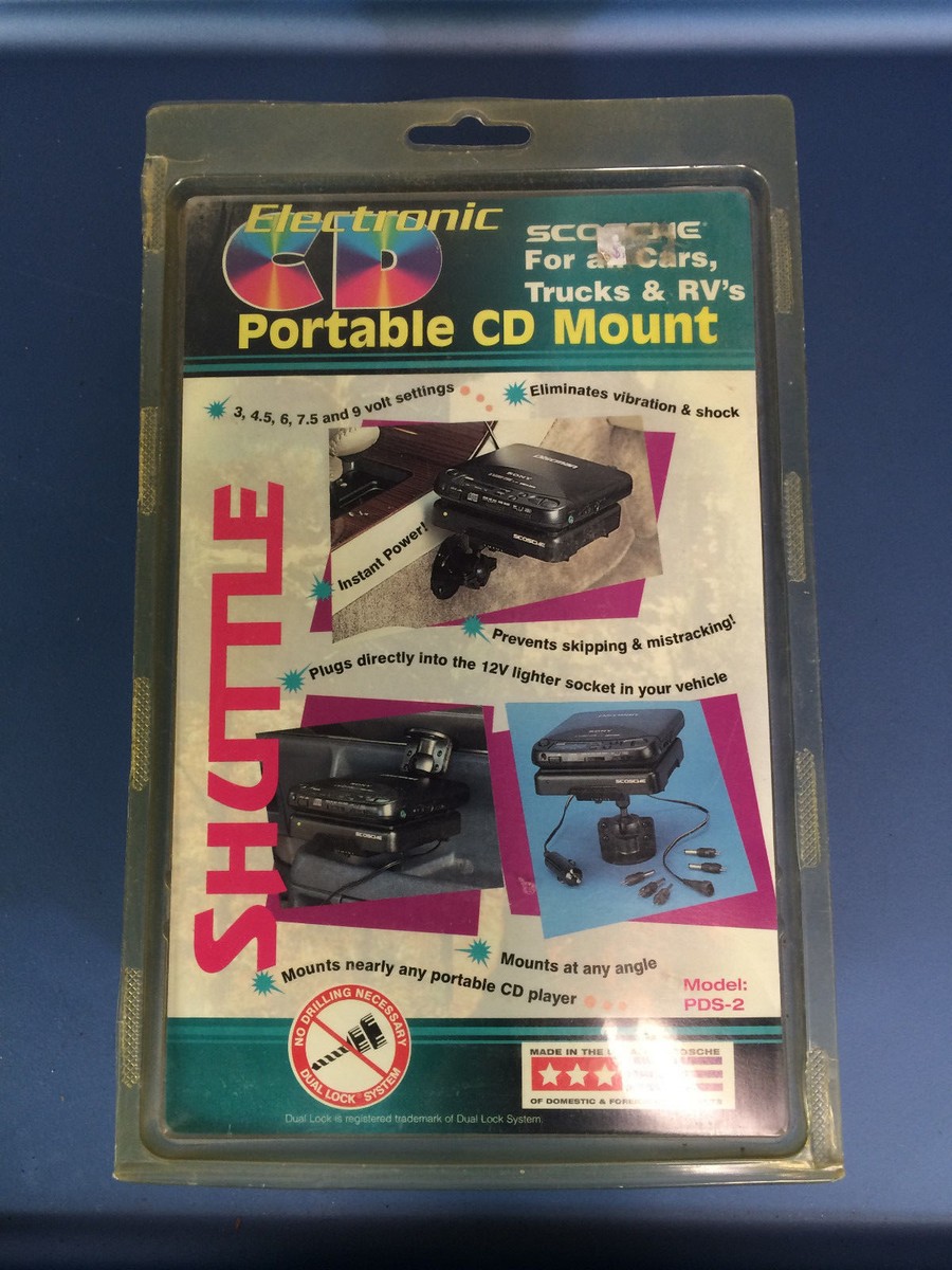 NOS Vintage 80s 90s Scosche CD Player Mount Dock Car Truck Audio