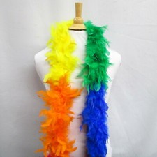 Perial Co Colorful Chandelle Feather Boa Custom Dyed, Limited Color 72in Long