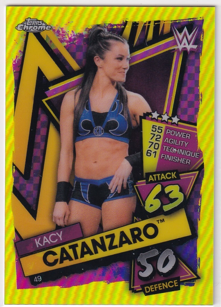 Kacy Catanzaro 2021 Topps Chrome Slam Attax WWE #49 Base Price