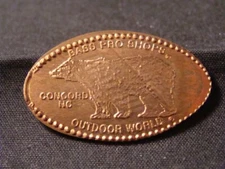 Bass Pro Shops Outdoor World, Concord NC elongated penny BPS 2