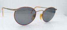 Vintage Ralph Lauren Classic 156 Brown Oval Metal Sunglasses Italy FRAMES ONLY