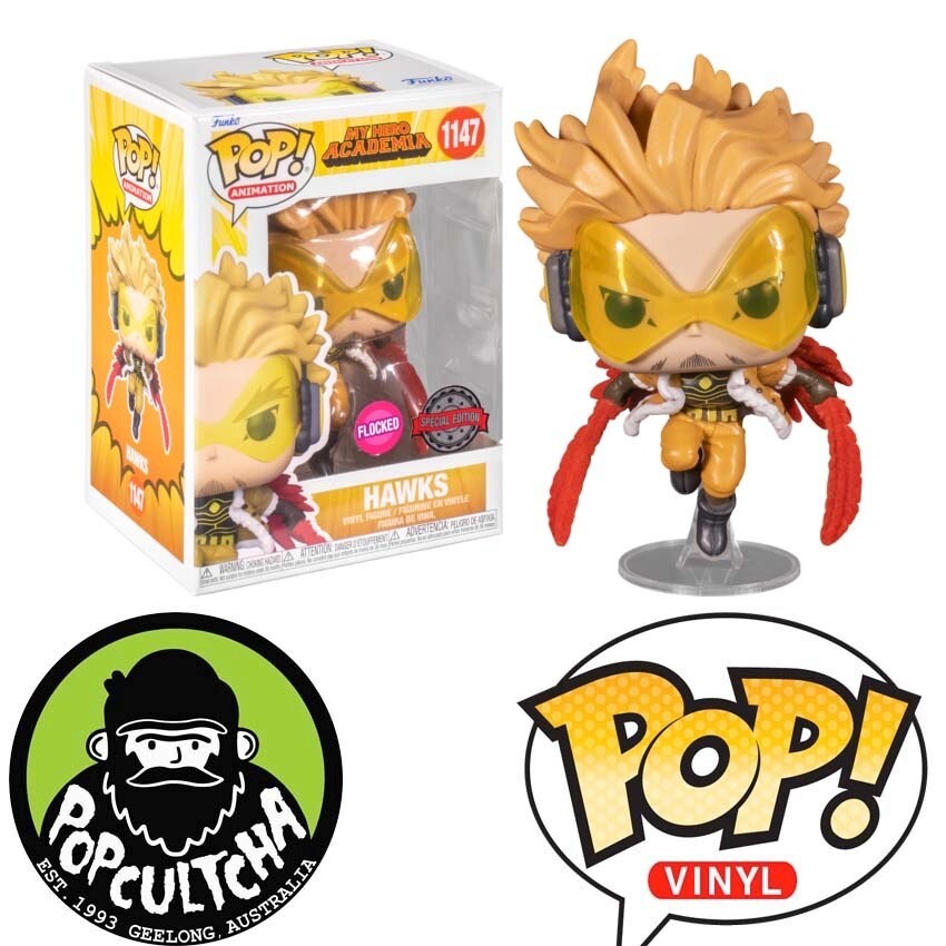 My Hero Academia - Hawks Flocked Pop! Vinyl Figure &Quot;New&Quot;