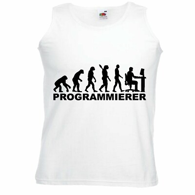 Tank Top PROGRAMMIERER - WINDOWS - HTML - PHP - HTML 5 Ärmellos in Weiß