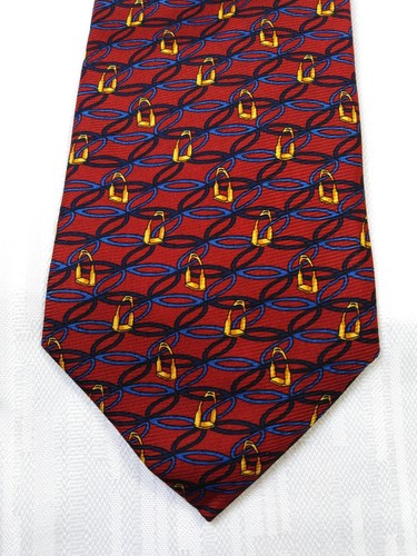 LES COPAINS 100% SETA SILK TIE CRAVATTA NECKTIE ITALY VINTAGE