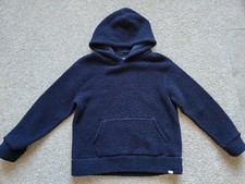 GAP Kids Girls Sherpa Pullover Hoodie Size 12 Navy Blue
