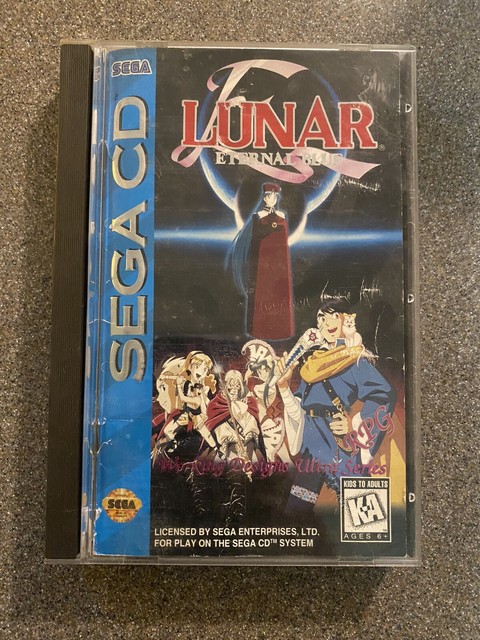 LUNAR 2: ETERNAL BLUE SEGA CD. DISK & MANUAL IN CASE. NO INSERT.