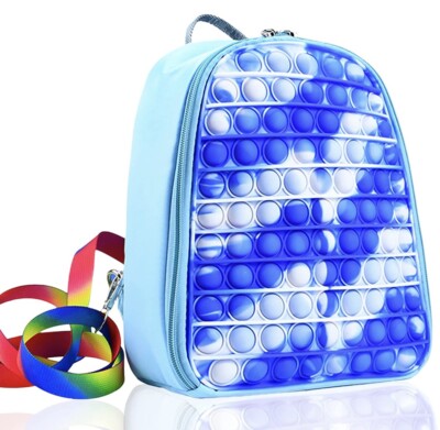 MSMV Backpack Toy. Push Pop Bubble Tie Dye. Suitable For School Use.