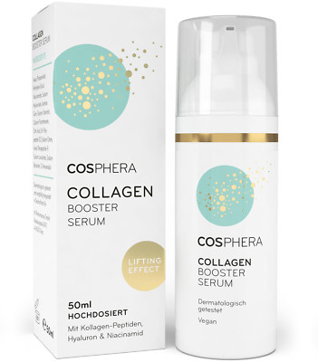 Cosphera Collagen Booster Serum 50 ml Vegan - Gesichtsserum Gegen Falten