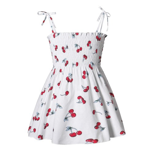 Toddler Kids Baby Girl Floral Animal Pleated Dress Casual Summer Sundress Travel - Picture 11 of 42