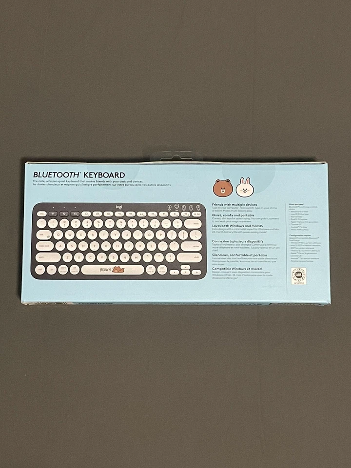 New Logitech K380 x Line Friends BT21 Brown Multi-Device Bluetooth Keyboard KPOP - Image 4 of 4