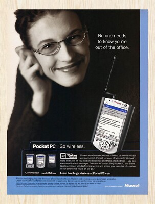 2000 Microsoft Pocket PC Original Advertisement v4