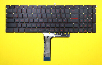 DE Tastatur MSI GL75 Leopard 10SDR (MS-17E7) 10SCSR (MS-17E8) mit Beleuchtung