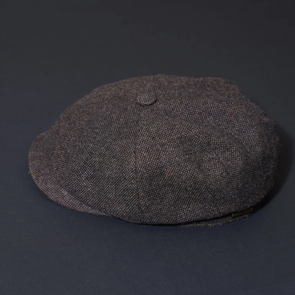 STETSON Bakerboy Cap MEDIUM Brown Mens Celebrity Hatteras Newsboy Hat 57 M - Image 4 of 4