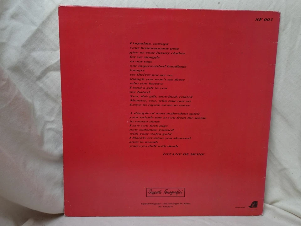 ...Christian Death: The Wind Kissed Pictures 1985 EX Italian LP + Booklet Foto 2 de 4