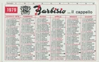 CALENDAR YEAR 1979 HAT FACTORY BARBISIO BIELLA ADVERTISING LOGO CELLOGRAPH