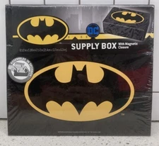 DC Comics WB Batman Supply Box W/ Magnetic Closure Assembles in Seconds NEW Rare