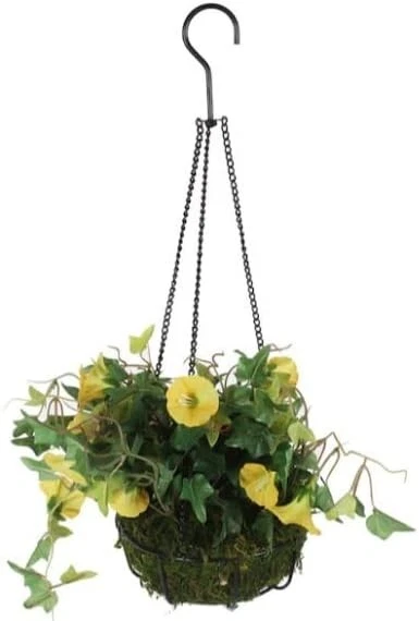 Hanging Basket Liner Green Jute Natural   14"  Fibre Garden Planter  10PK UK NEW - Image 3 of 4