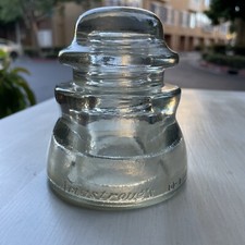 Vintage Armstrongs Glass Telephone Insulator Made in USA DP 1 10 50