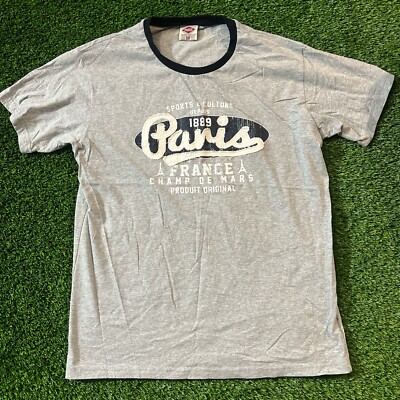1889 Paris France Champ De Mars French Made T-shirt Size XLarge(W21''xL28'') Gray