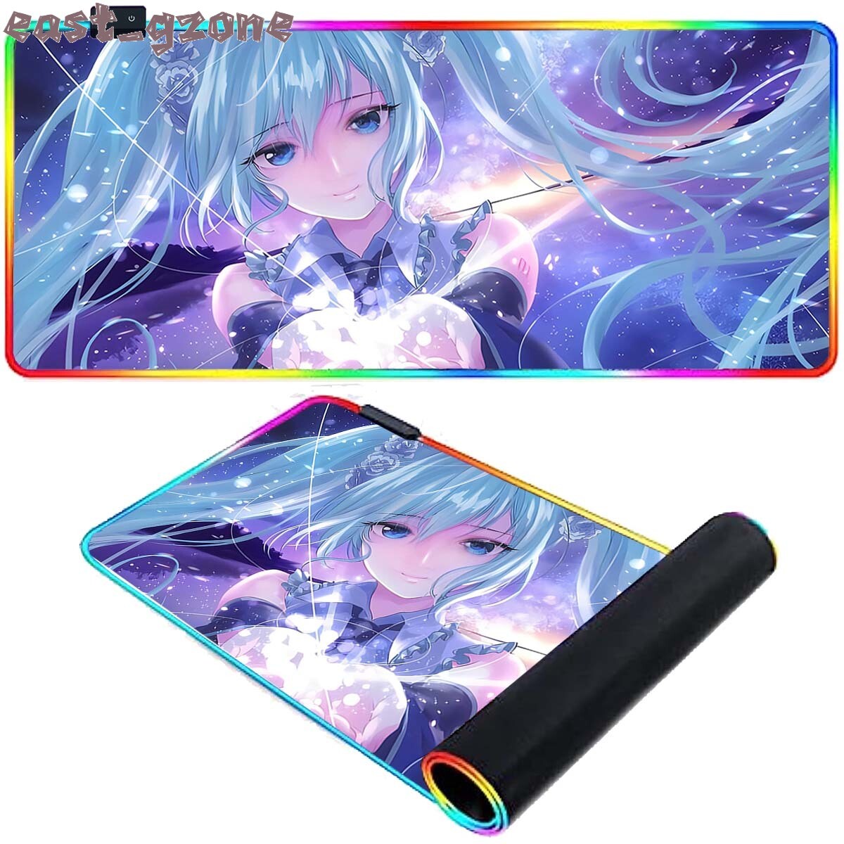 Oversized Hatsune Miku Gaming Mouse Pad Desk Mat Keyboard mousemat