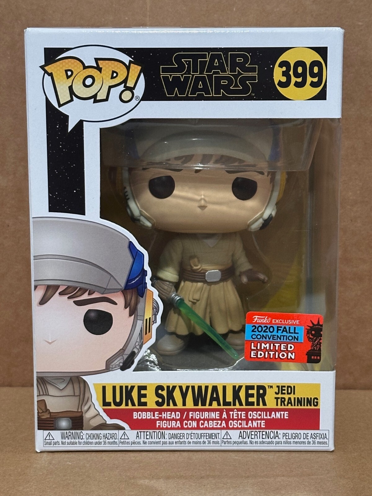 Funko Pop! Star Wars: Luke Skywalker Jedi Training #399 - 2020 Fall Con Excl