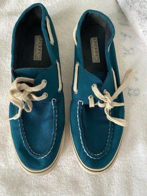 teal sperrys