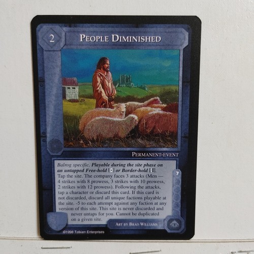 MECCG "BALROG"--- PEOPLE DIMINISHED --- RARE -- NM / MINT - 第 1/1 張圖片