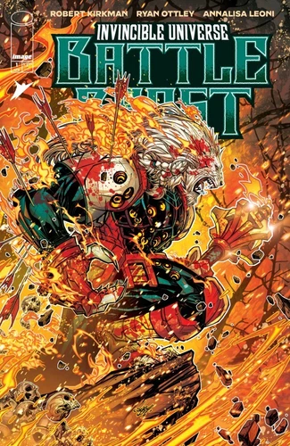 Invincible Universe Battle Beast #1 1:100 Jonboy Meyers Foil Variant Image 2025