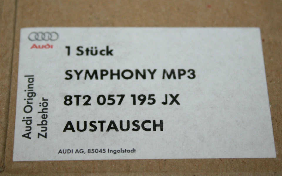 AUDI A4 A5 Q5 Auto Radio symphony CD Autoradio RHD 8T2057195JX DAB Digitalradio - Bild 4 von 4