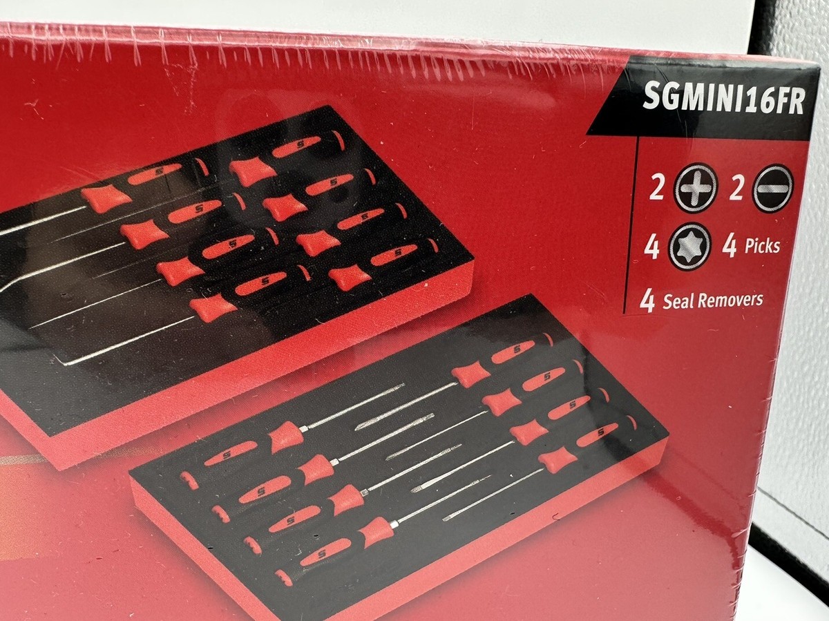 Snap-on SGMINI16FR Combination Screwdriver Torx Picks & Seal