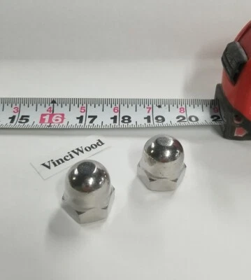 QUALWARE 3/4-10 Acorn Cap Nuts. 18-8 Stainless Steel (2 Pieces) Quality Hardware.